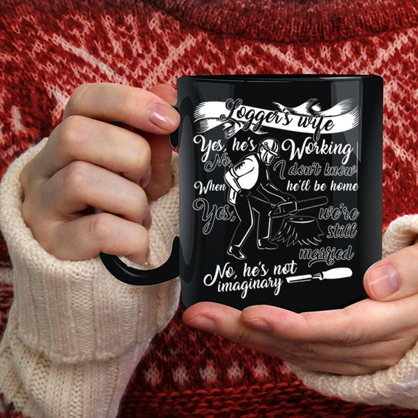 Logger's Wife Coffee Mug, Cool Just Married Coffee Cup
