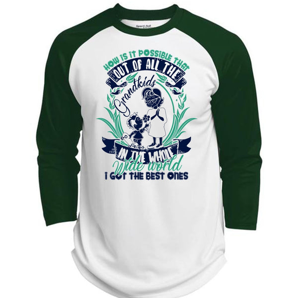 Out Of All The Grandkids T Shirt, I Love Baby T Shirt, Awesome T-Shirts  (Polyester Game Baseball Jersey)