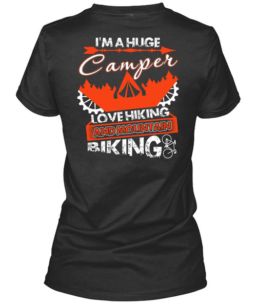 I'm A Huge Camper T Shirt, Mountain Biking T Shirt