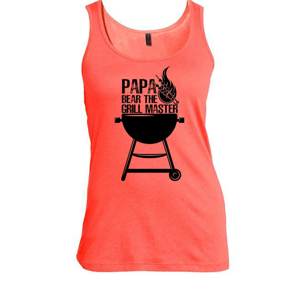 Papa Bear The Grill Master T Shirt, Gift For Papa Tank Top