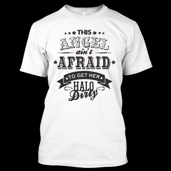 A black t-shirt with the shopify logo