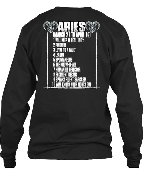 Aries Will Knock Your Lights Out T Shirt, Being An Aries T Shirt