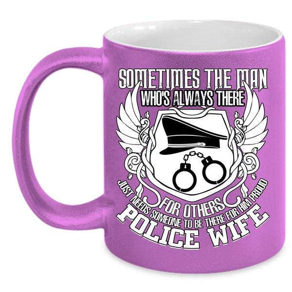 Proud Police Wife Coffee Mug, Best Gift For Police Wife Coffee Cup