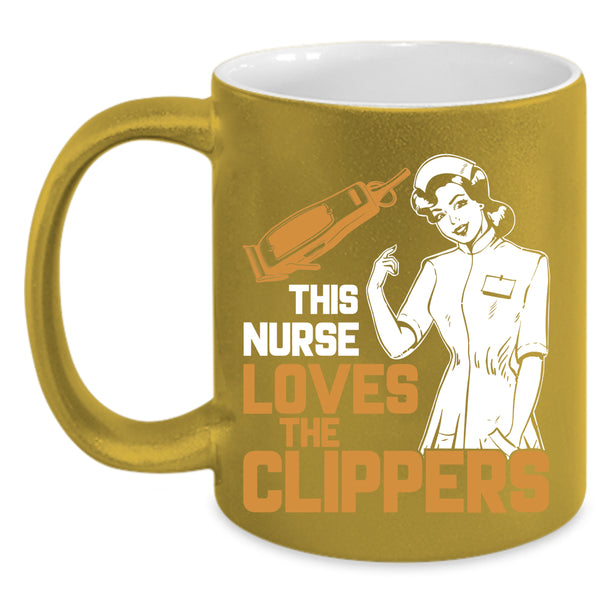 This Nurse Loves The Clippers Coffee Mug, Awesome Nurses Coffee Cup