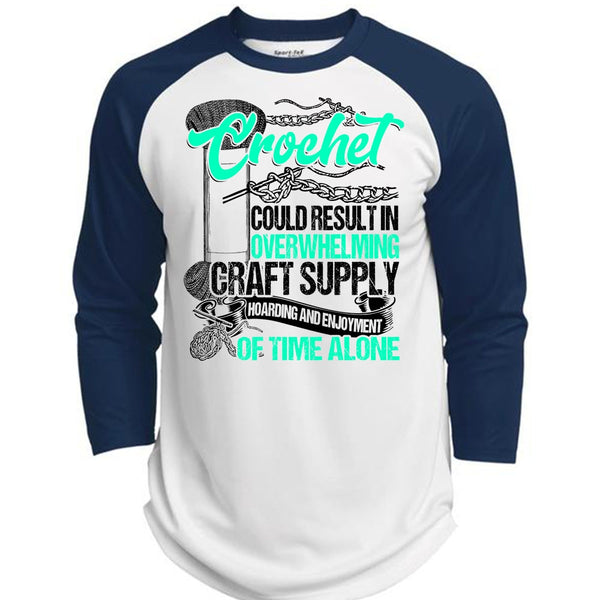Crochet Could Result T Shirt, I Love Crochet T Shirt, Awesome T-Shirts  (Polyester Game Baseball Jersey)