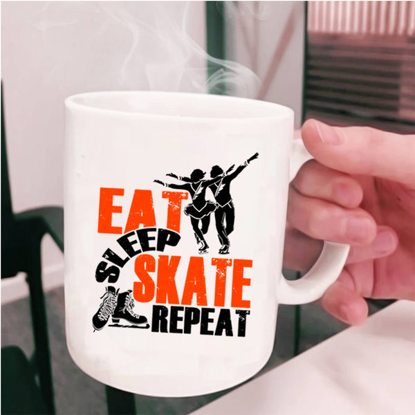 Cool Teacher Coffee Mug, Eat Sleep Skate Repeat Cup