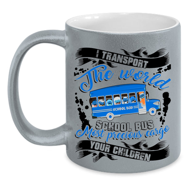 Funny Gift For Bus Driver Coffee Mug, Cool School Bus Accent Mug