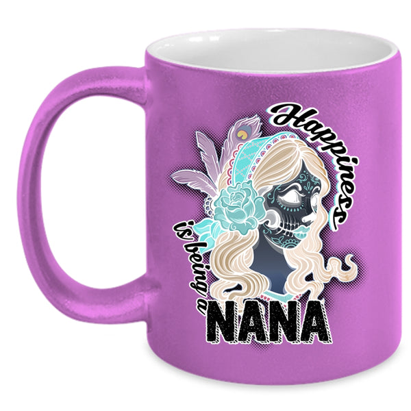 Cool Nana Coffee Mug, Happiness Is Being A Nana Accent Mug