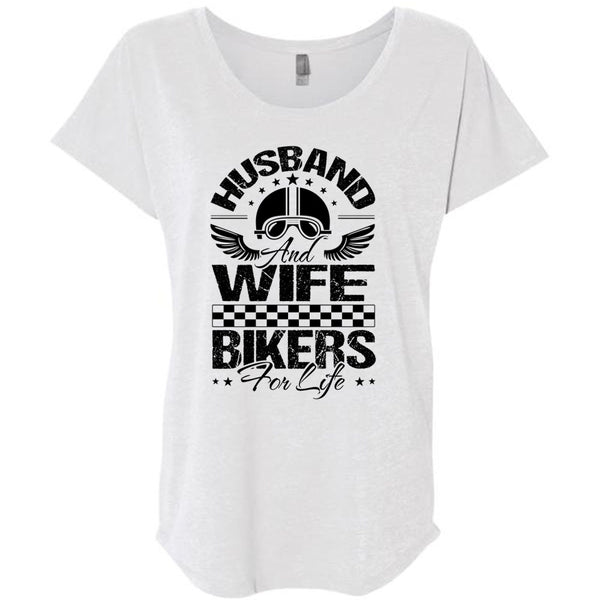Husband And Wife Bikers For Life T Shirt, I Love Biker T Shirt, Awesome T-Shirts