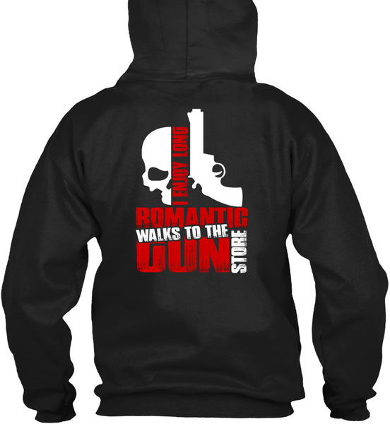 Walks To The Gun Store T Shirt, I Love Gun T Shirt