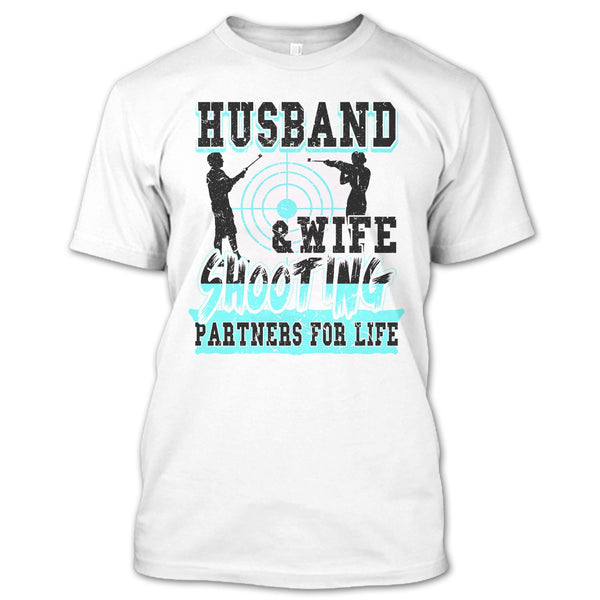 A black t-shirt with the shopify logo