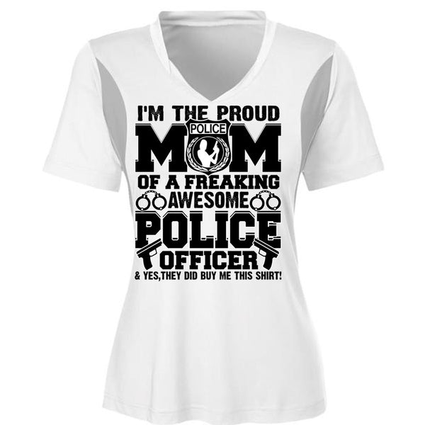 I'm The Proud Police Mom T Shirt, Police Officer T Shirt, Awesome T-Shirts