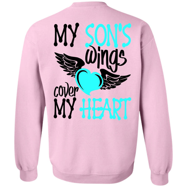 I Love Son T Shirt, My Son's Wings Cover My Heart Sweatshirt
