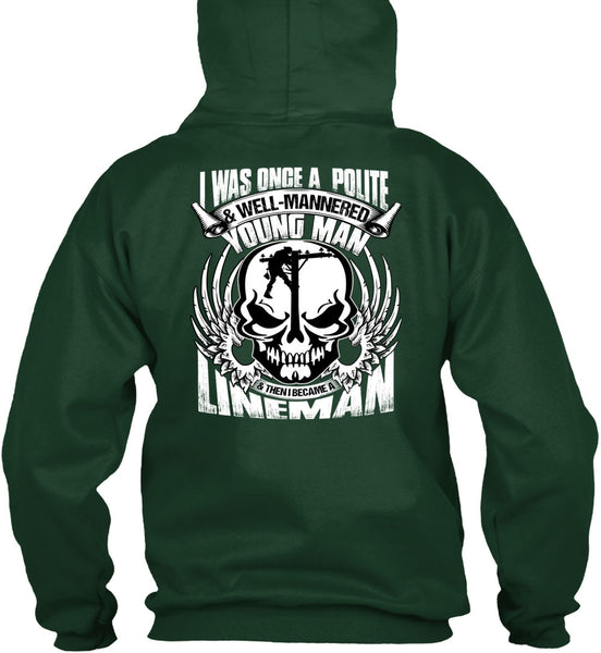 I Became A Lineman T Shirt, Young Man T Shirt