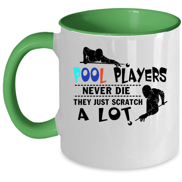 Billiard Coffee Mug, Pool Players Accent Mug