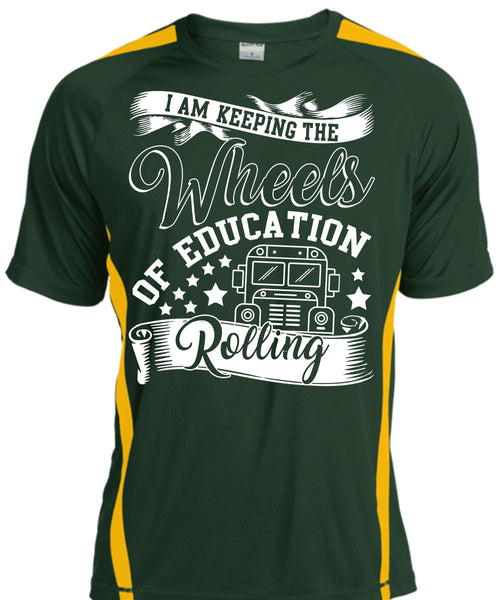 Wheels Of Education Rolling T Shirt, Being A Driver T Shirt, Cool Shirt