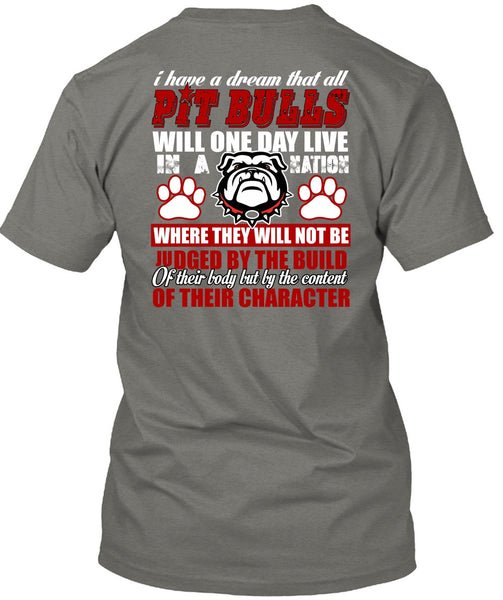 I Have A Dream That All Pit Bulls T Shirt, My Favorite T Shirt