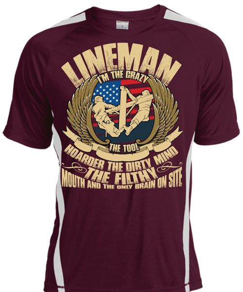 Lineman I'm The Crazy The Tools T Shirt, Being A Lineman T Shirt, Cool Shirt