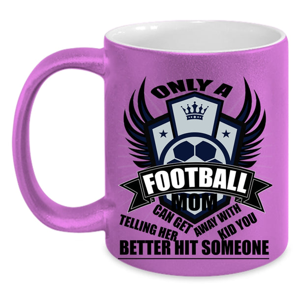 Cute Football Mom Coffee Mug, Football Mom Accent Mug