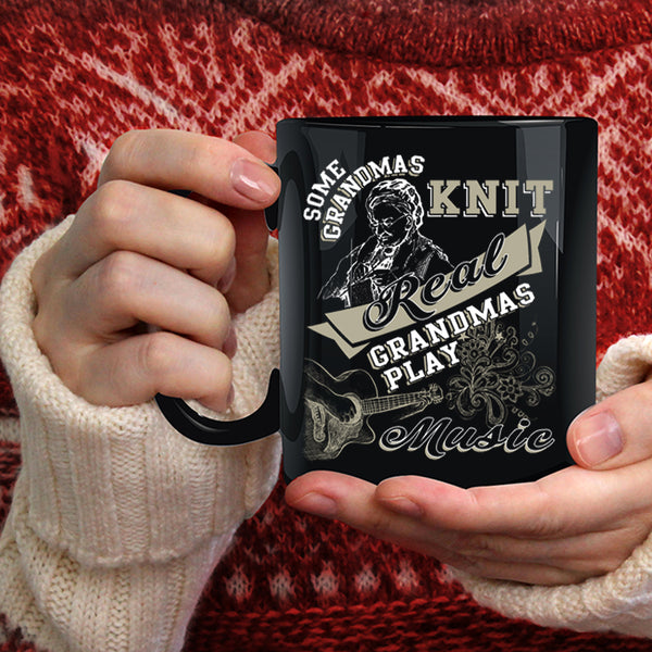 Real Grandmas Play Music Coffee Mug, Funny Grandma Coffee Cup