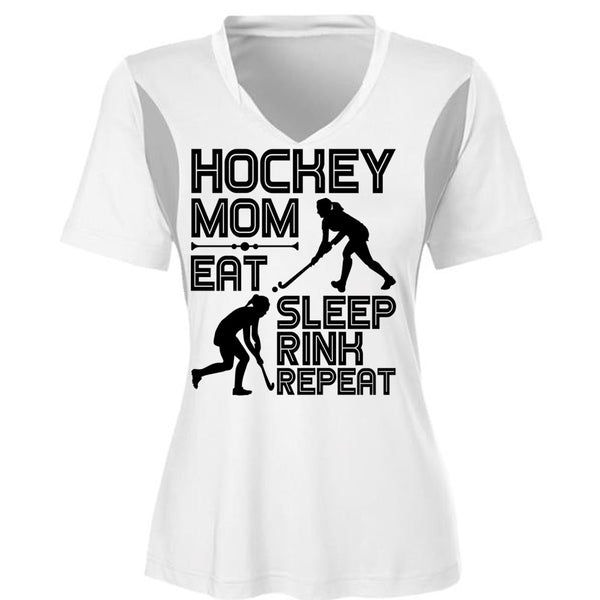Hockey Mom Eat Sleep Rink Repeat T Shirt, I Love Hockey T Shirt, Awesome T-Shirts
