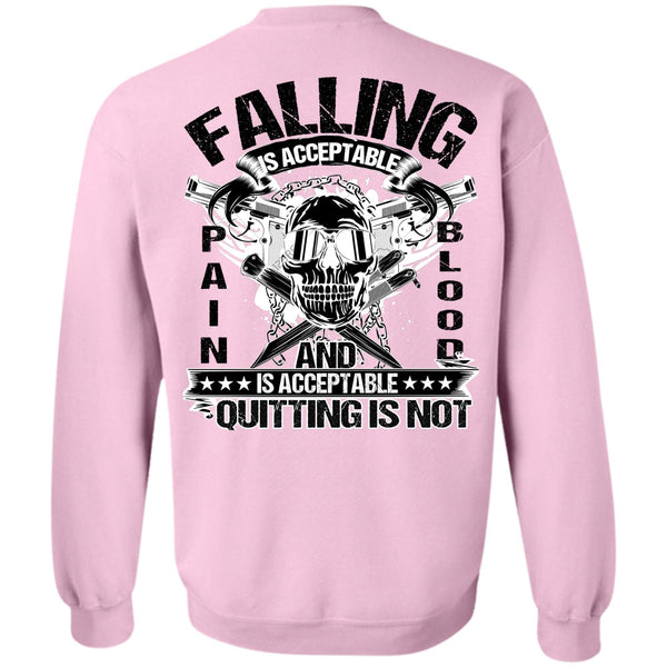 I Love Veteran T Shirt, Falling Is Acceptable Sweatshirt