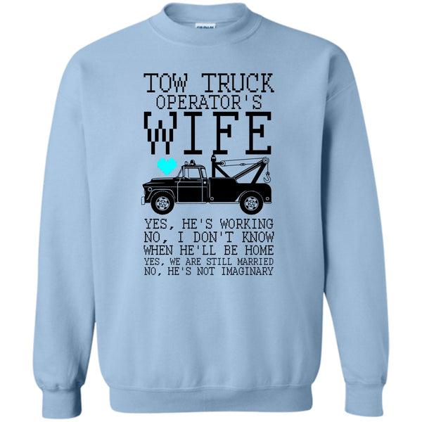 Coolest Trucker T Shirt, Tow Truck Operator's Wife Sweatshirt