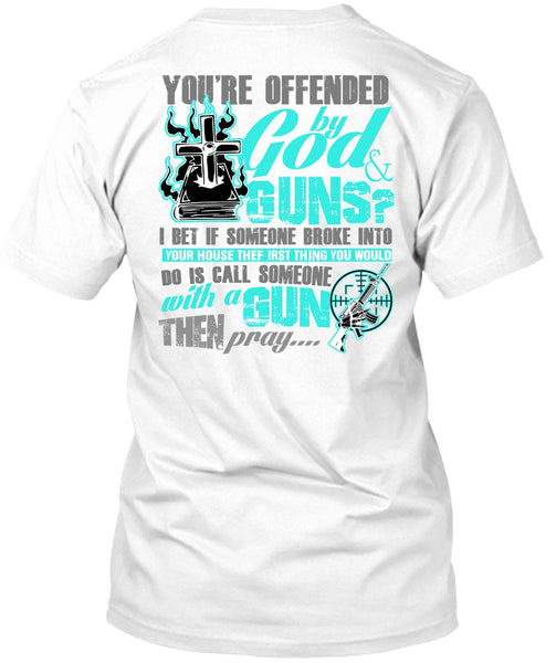 A black t-shirt with the shopify logo