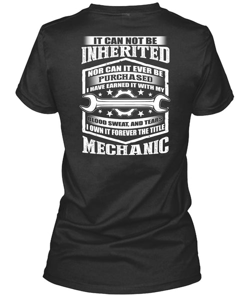 It Forever The Title Mechanic T Shirt, Blood Sweat And Tears T Shirt