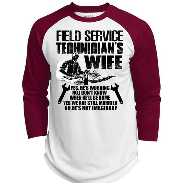 Field Service Technician's Wife T Shirt, I Love Police T Shirt, Awesome T-Shirts  (Polyester Game Baseball Jersey)