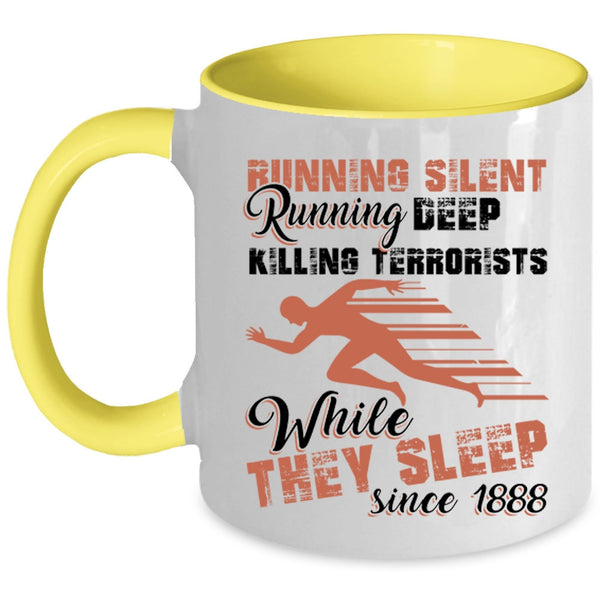 Running Deep Coffee Mug, Running Silent Accent Mug