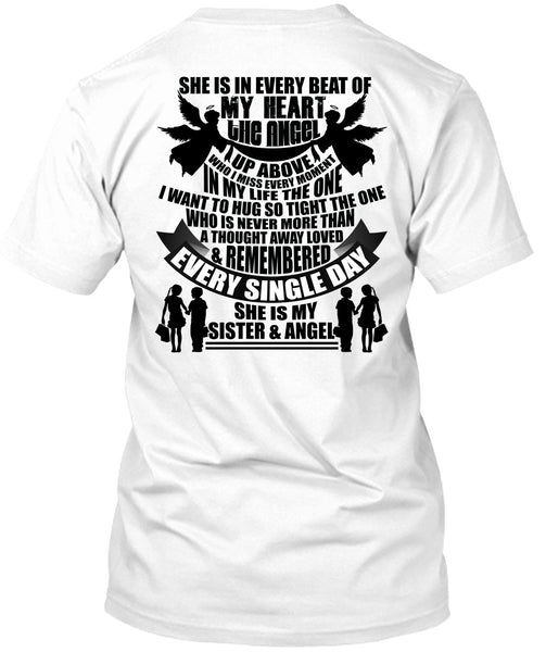 A black t-shirt with the shopify logo