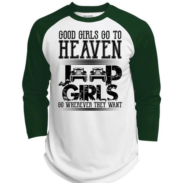 Good Girls Go To Heaven Jeep Girls T Shirt, I Love Jeep T Shirt, Awesome T-Shirts  (Polyester Game Baseball Jersey)