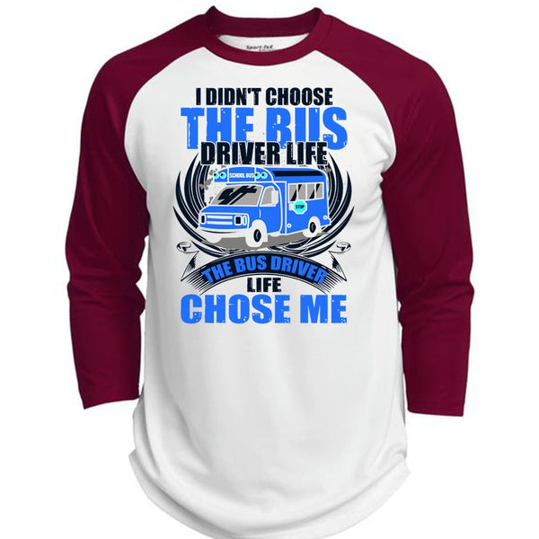 I Didn't Choose The Bus Driver T Shirt, I Love Bus T Shirt, Awesome T-Shirts  (Polyester Game Baseball Jersey)
