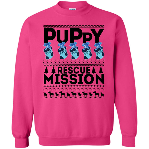 Dog Merry Christmas T Shirt, Puppy Rescue Mission Sweatshirt