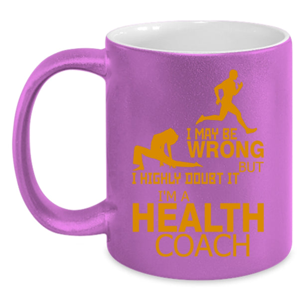I'm A Health Coach Coffee Mug, Awesome Health Coach Coffee Cup