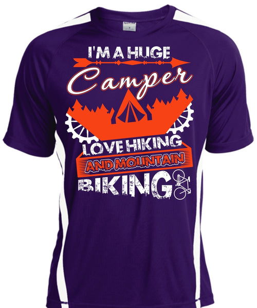 I'm A Huge Camper T Shirt, Mountain Biking T Shirt, Cool Shirt