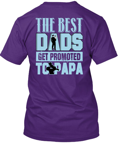 The Best Dads Get Promoted To Papa T Shirt, Being A Papa T Shirt