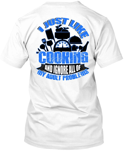 A black t-shirt with the shopify logo