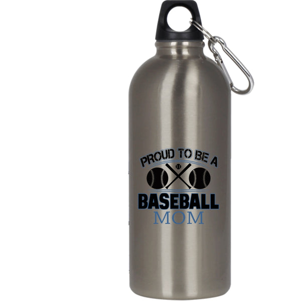 Proud To Be A Baseball Mom 20 oz Stainless Steel Bottle,Funny Gift For Mom Outdoor Sports Water Bottle
