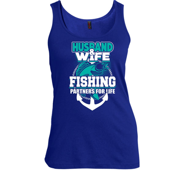 Husband & Wife T Shirt, Fishing Partners For Life T Shirt, Cool T Shirt