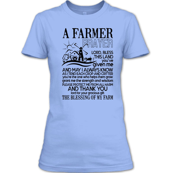 A Farmer Prayer T Shirt, Gift For Farmer Prayer T Shirt