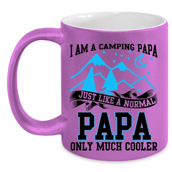 Awesome Camping Papa Coffee Mug, I Am A Camping Papa Accent Mug