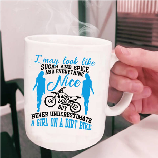 Cool Gift For My Daughter Coffee Mug, A Girl On A Dirt Bike Cup
