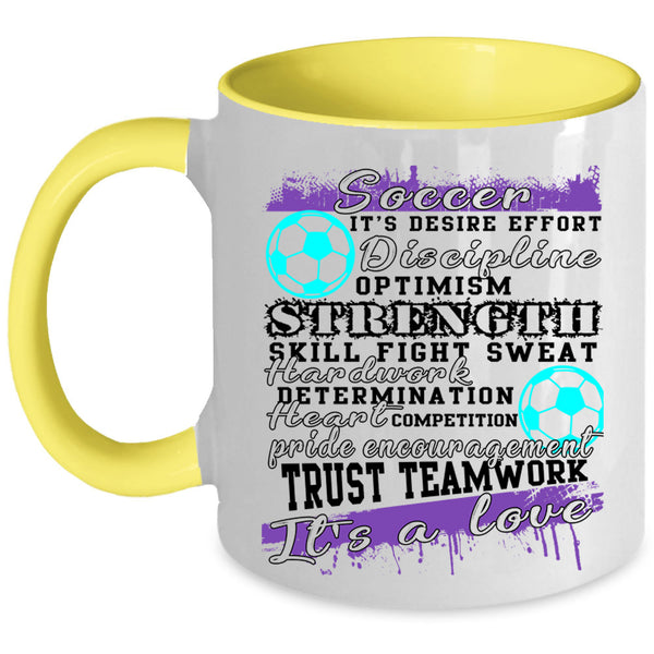 It's A Love Coffee Mug, Soccer Accent Mug