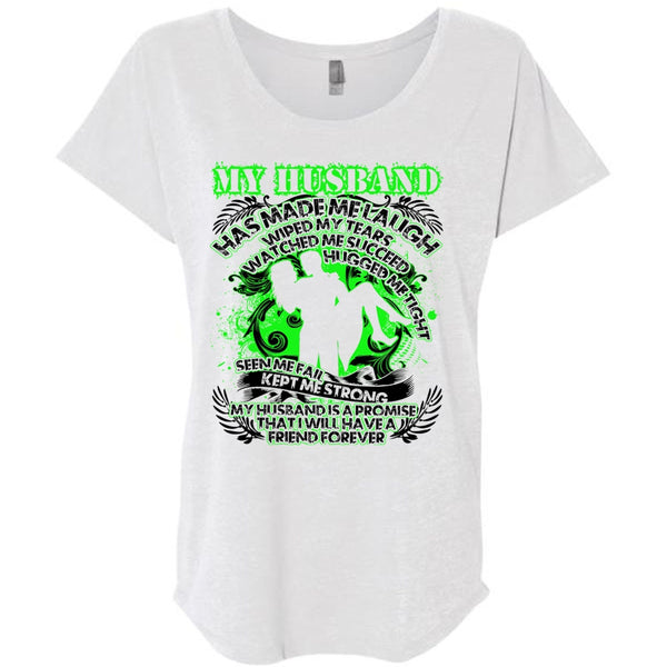 My Husband Has Made Me Laugh T Shirt, I Love Husband T Shirt, Awesome T-Shirts