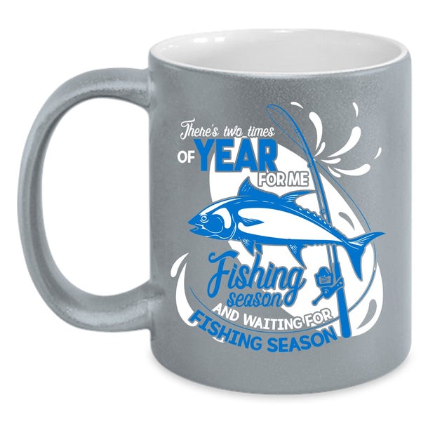 Fishing Season Coffee Mug, Waiting For Fishing Season Coffee Cup