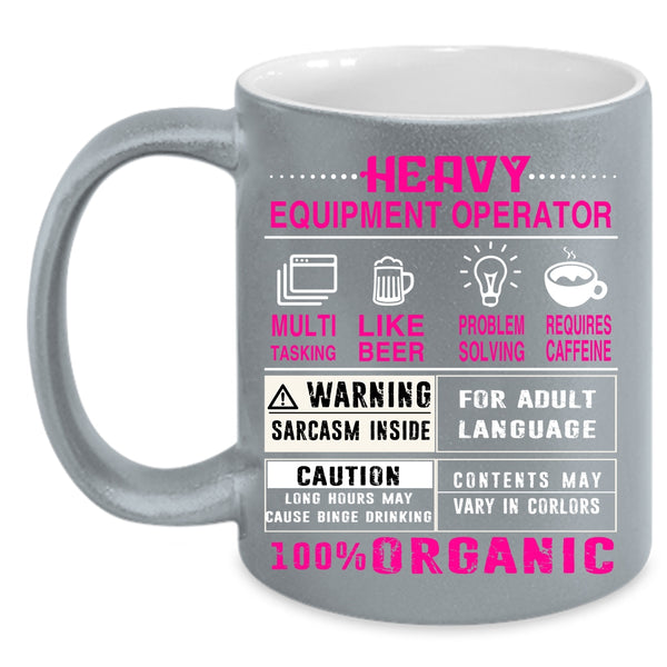 Heavy Equipment Operator Coffee Mug, Cute Welder Coffee Cup