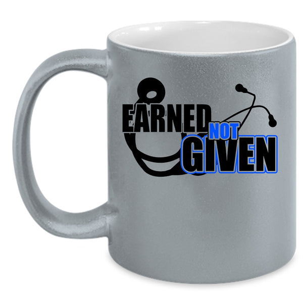 Awesome Nurses Coffee Mug, Earned Not Given Accent Mug