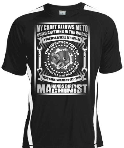 A black t-shirt with the shopify logo